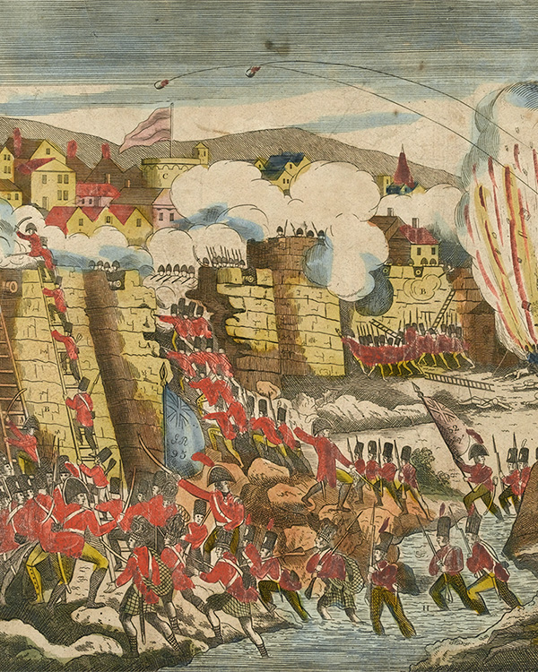 A view of the storming and taking of Cuidad Rodrigo, 1812
