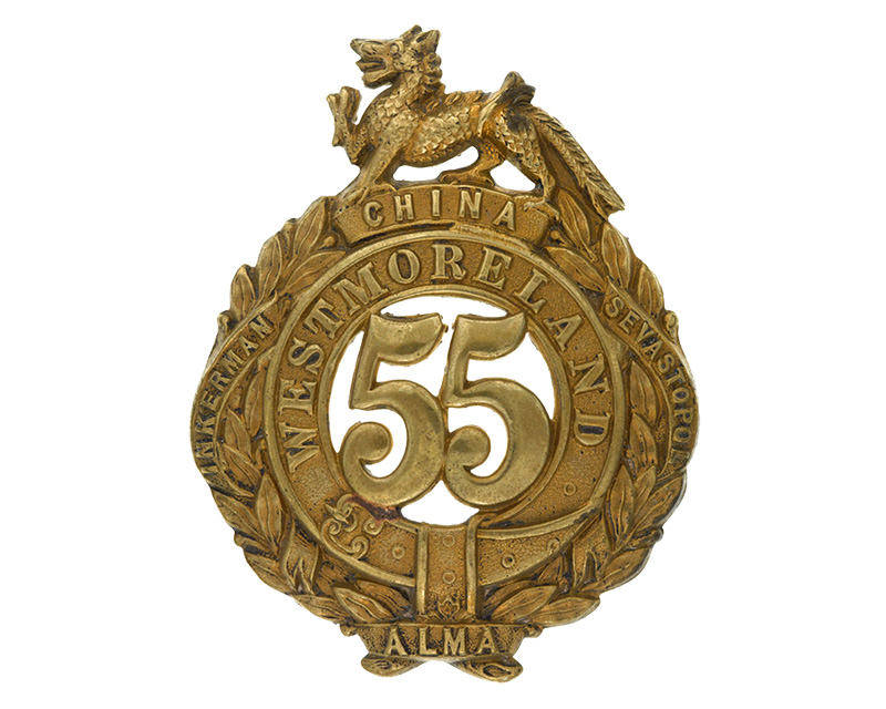 Other ranks’ glengarry badge, 55th (Westmorland) Regiment, 1874-1881