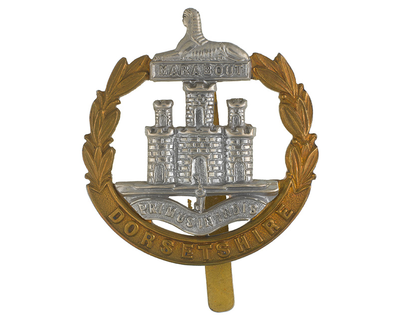 Cap badge, Dorsetshire Regiment, 1914