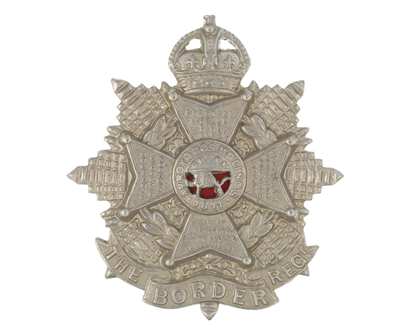 Other ranks' cap badge, The Border Regiment, c1905
