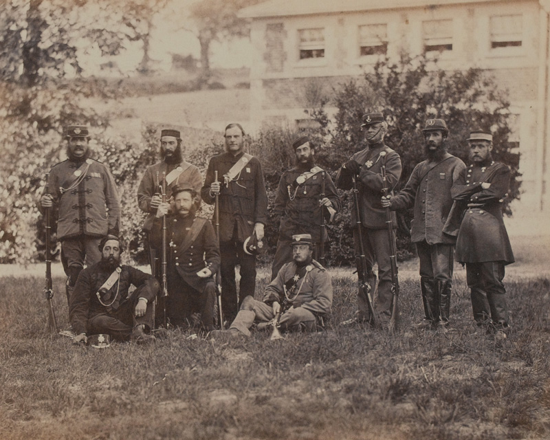 Officers at the School of Musketry, Hythe, 1862