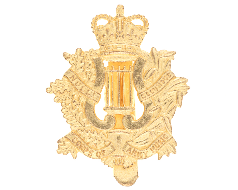 Cap badge, Corps of Army Music, c2019 