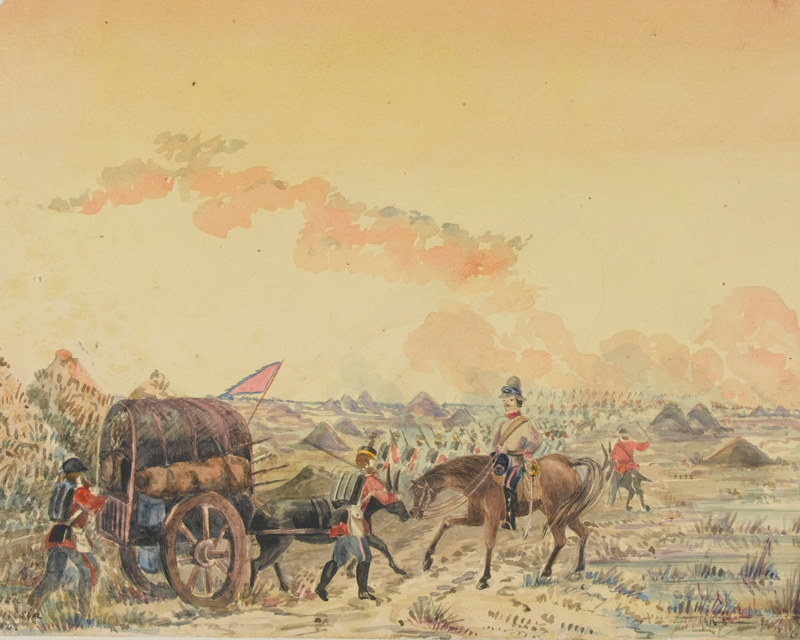 British troops on the Taku Plain, 1859