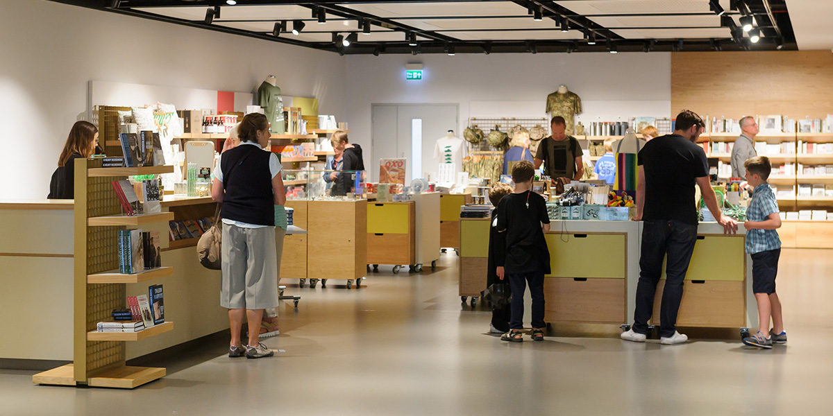 Visitors in the Museum Shop