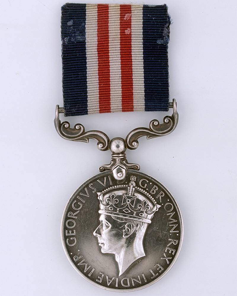 Military Medal awarded to Sergeant Herbert Chambers of the Special Boat Service for his bravery during raids on supply dumps in Greece, 1944-45