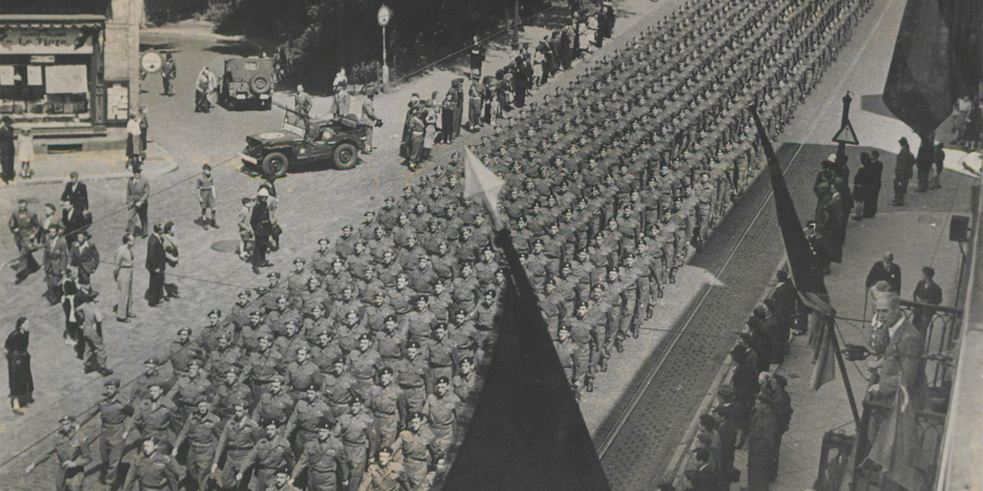 Allied victory parade, Brussels, July 1945