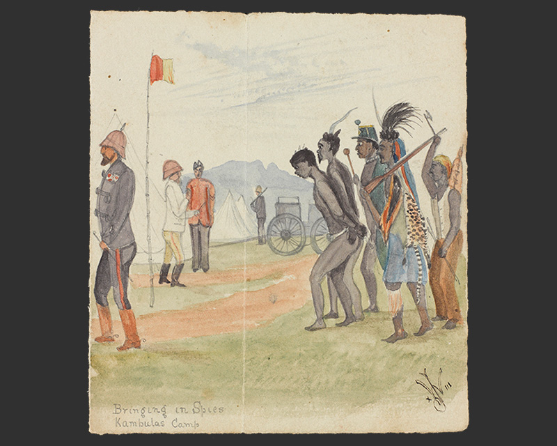 'Bringing in Spies, Kambula Camp', 1879
