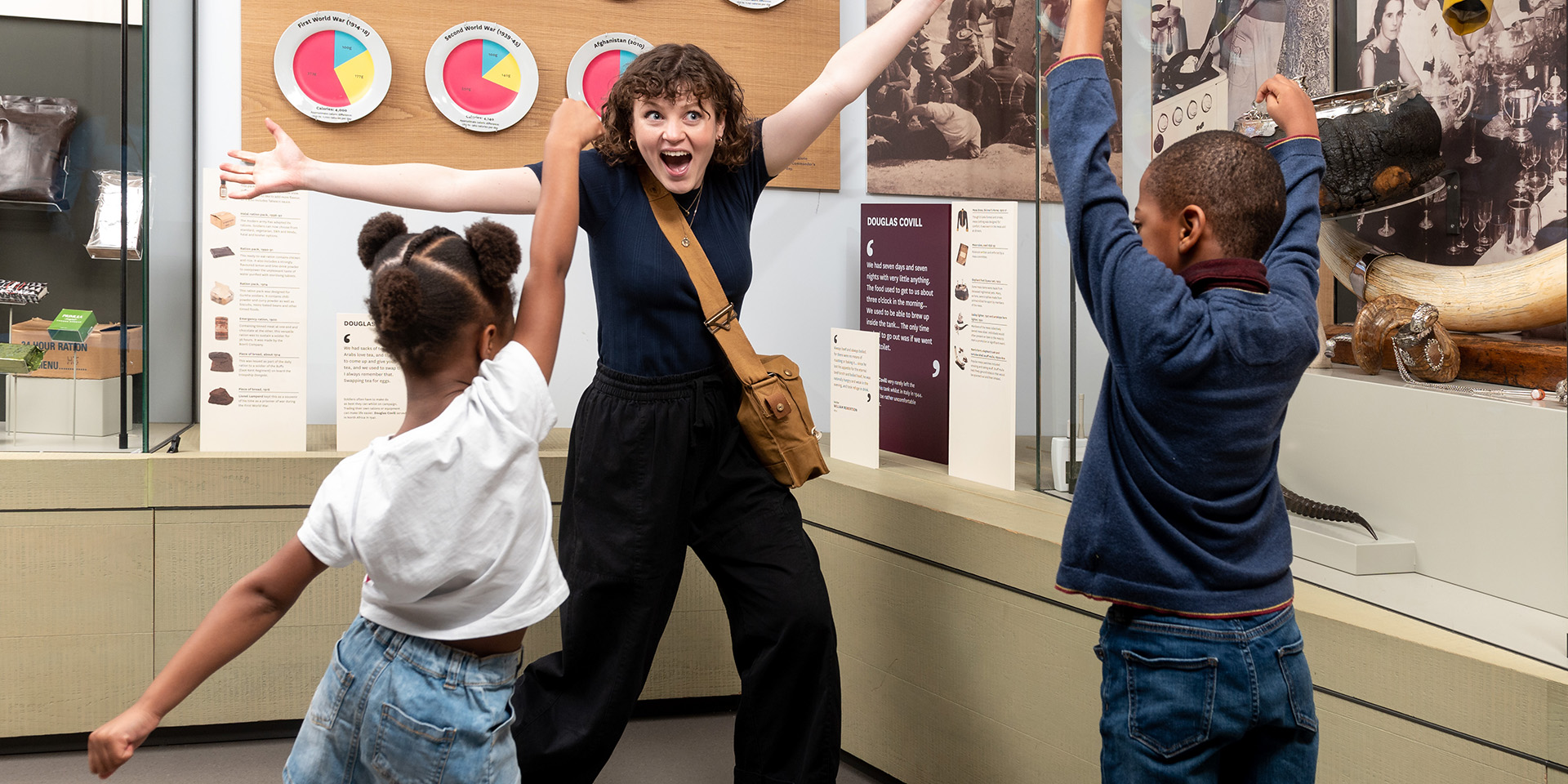 Children on a family tour