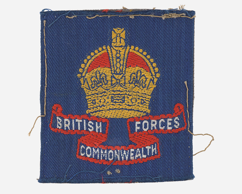Formation badge of British Commonwealth Forces during Allied occupation of Japan, c1950