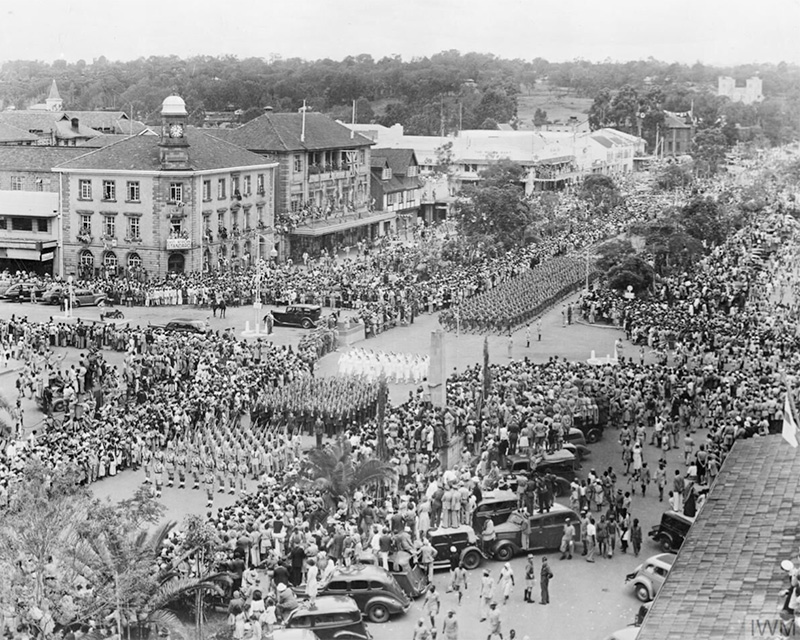 VJ Day parade, Nairobi, Kenya, August 1945