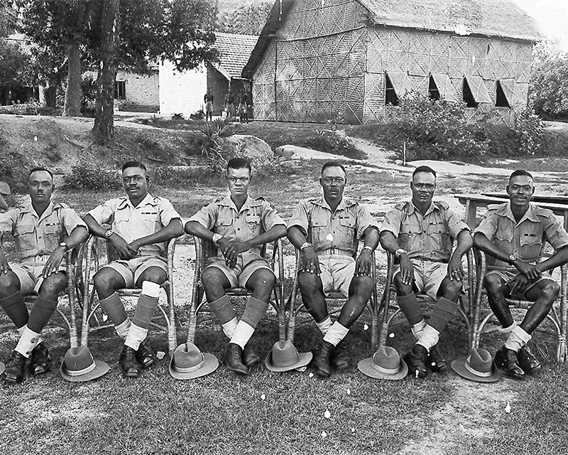 Members of 7th Battalion, Gold Coast Regiment, India, 1945