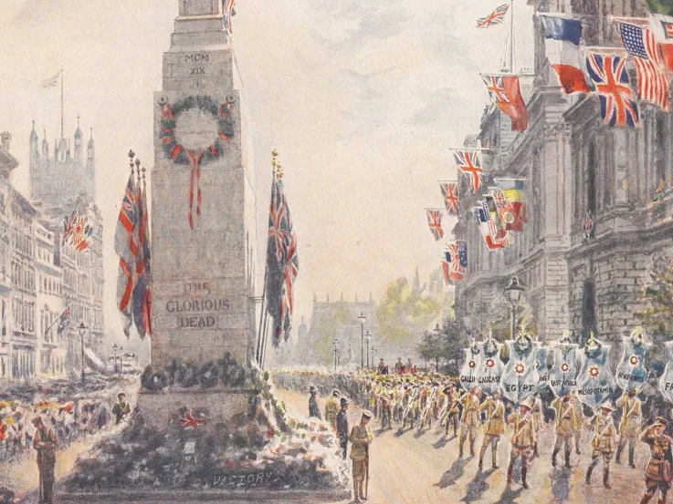 The Cenotaph in Whitehall, 1919
