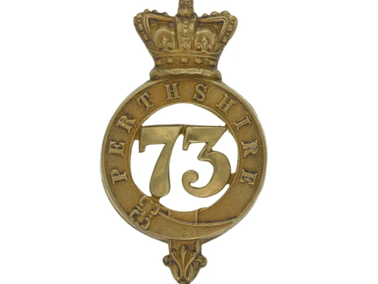 Glengarry badge, 73rd (Perthshire) Regiment of Foot, c1874