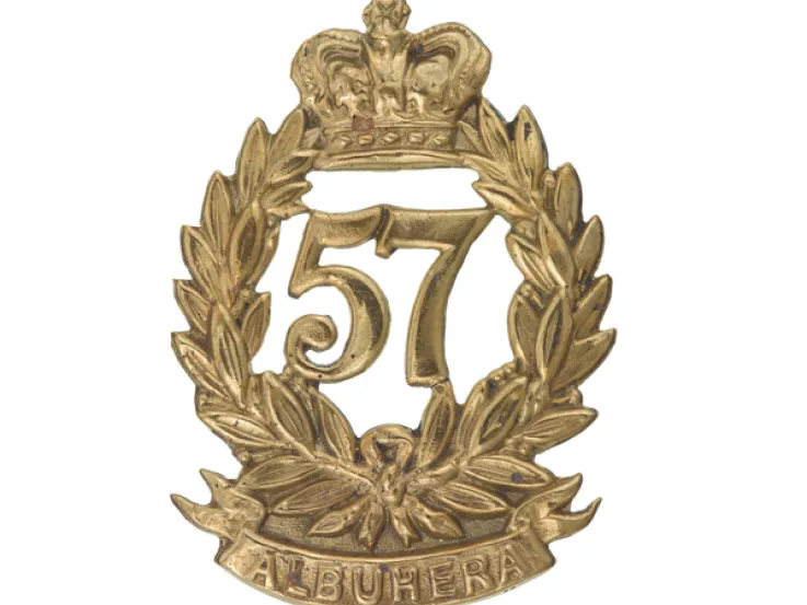 Glengarry badge, 57th (West Middlesex) Regiment of Foot, c1879 