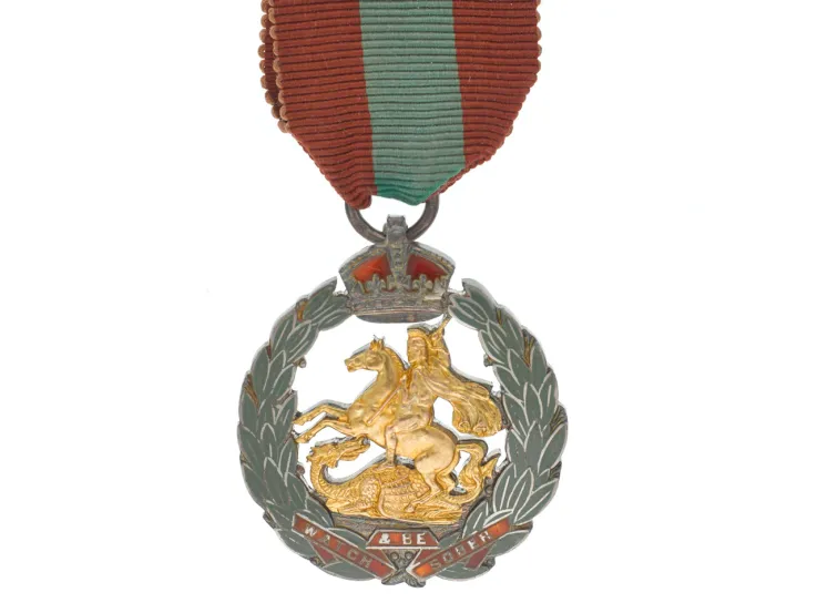 Royal Army Temperance Association medal for 20 years' abstinence awarded to Private J H Smith, The Royal Munster Fusiliers, 1915 