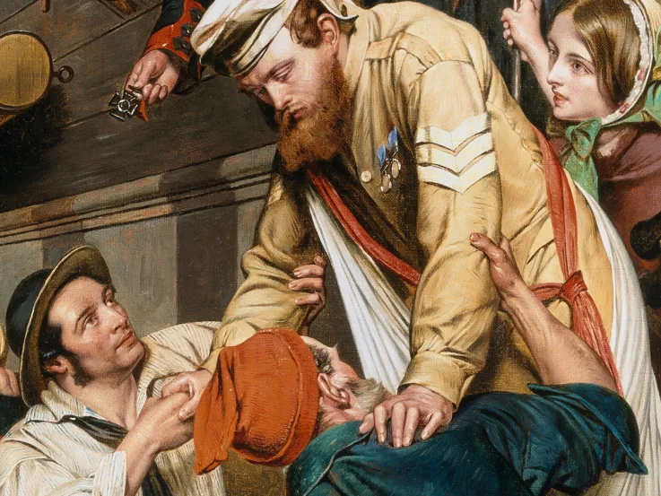 Detail from 'Home Again, 1858'