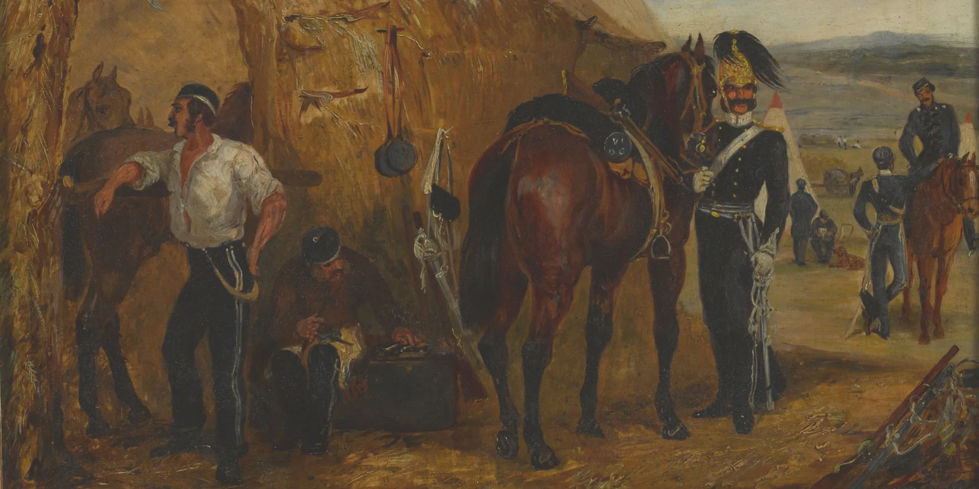 The 6th Dragoon Guards at Chobham Camp, 1853