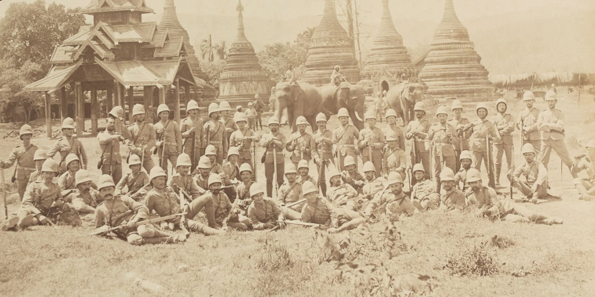 Soldiers of The Duke of Cornwall's Light Infantry in Upper Burma, 1891