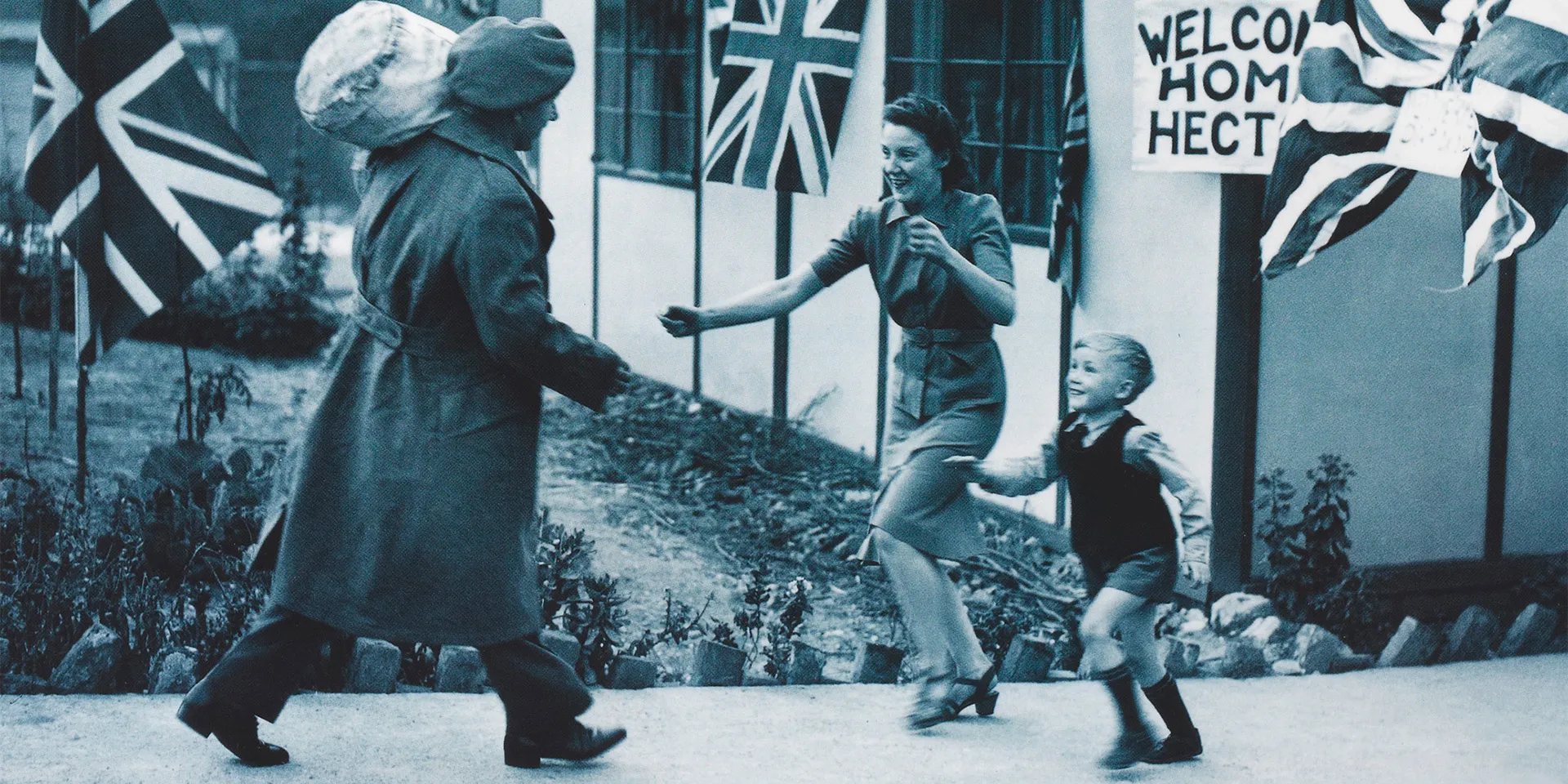 Detail from a commemorative poster to mark the 50th anniversary of VE/VJ Day, 1995