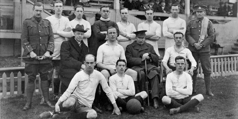 Footballers of 17th (S) Battalion, The Duke of Cambridge's Own (Middlesex Regiment), 1915