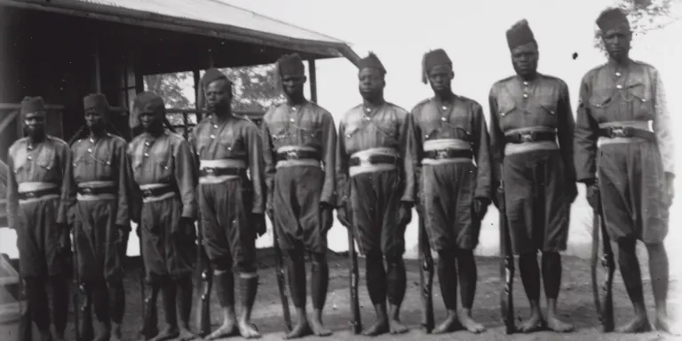 Locally recruited British troops from Cameroon, c1918
