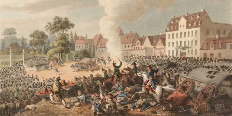 Pursuit of the French through Leipzig, 1813 