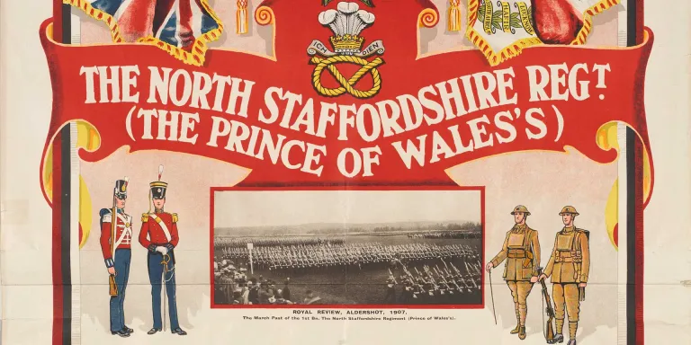 Recruiting poster for the North Staffordshire Regiment, c1925