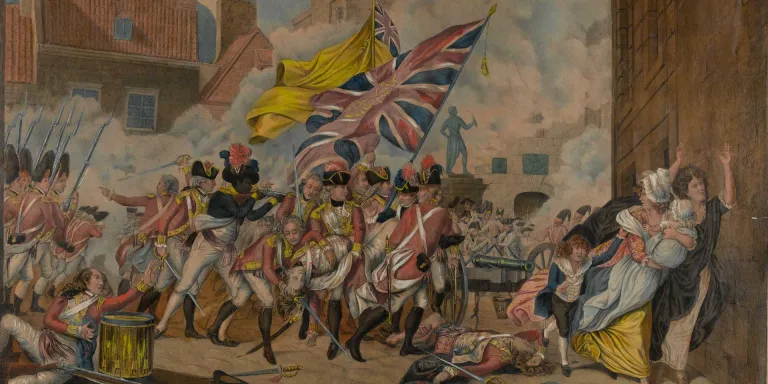 The death of Major Pierson and defeat of the French troops in Jersey, 1781
