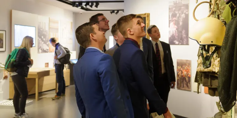 A group visiting Soldier gallery