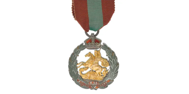 Royal Army Temperance Association medal for 20 years' abstinence awarded to Private J H Smith, The Royal Munster Fusiliers, 1915 