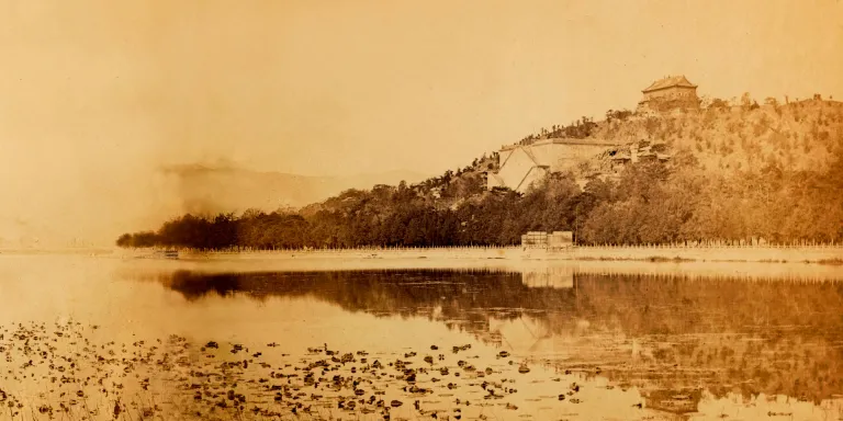 A view of the Summer Palace shortly before its destruction in October 1860