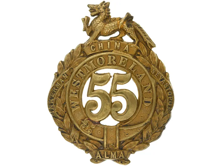Other ranks’ glengarry badge, 55th (Westmorland) Regiment, c1874