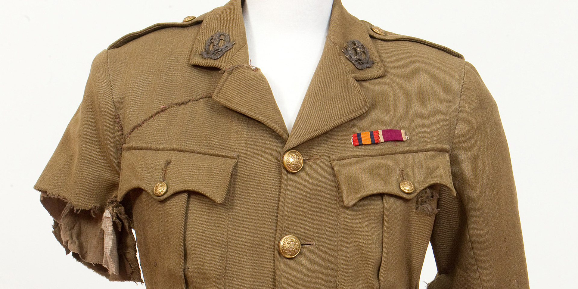 Tunic worn by Captain George Johnson, 1 July 1916