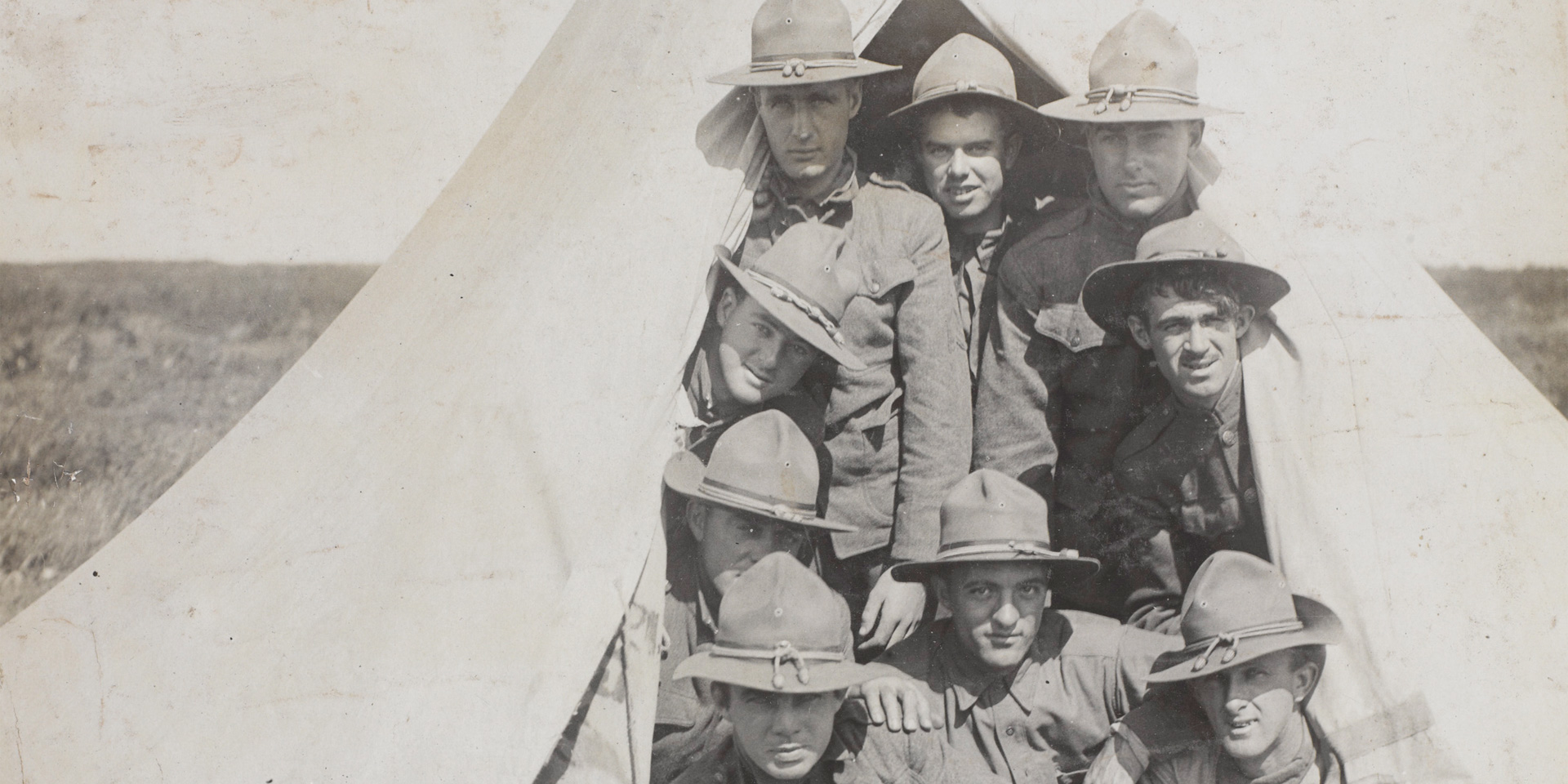 The first party of American Engineers to arrive on the British front, 1917 The first party of American Engineers to arrive on the British front, 1917