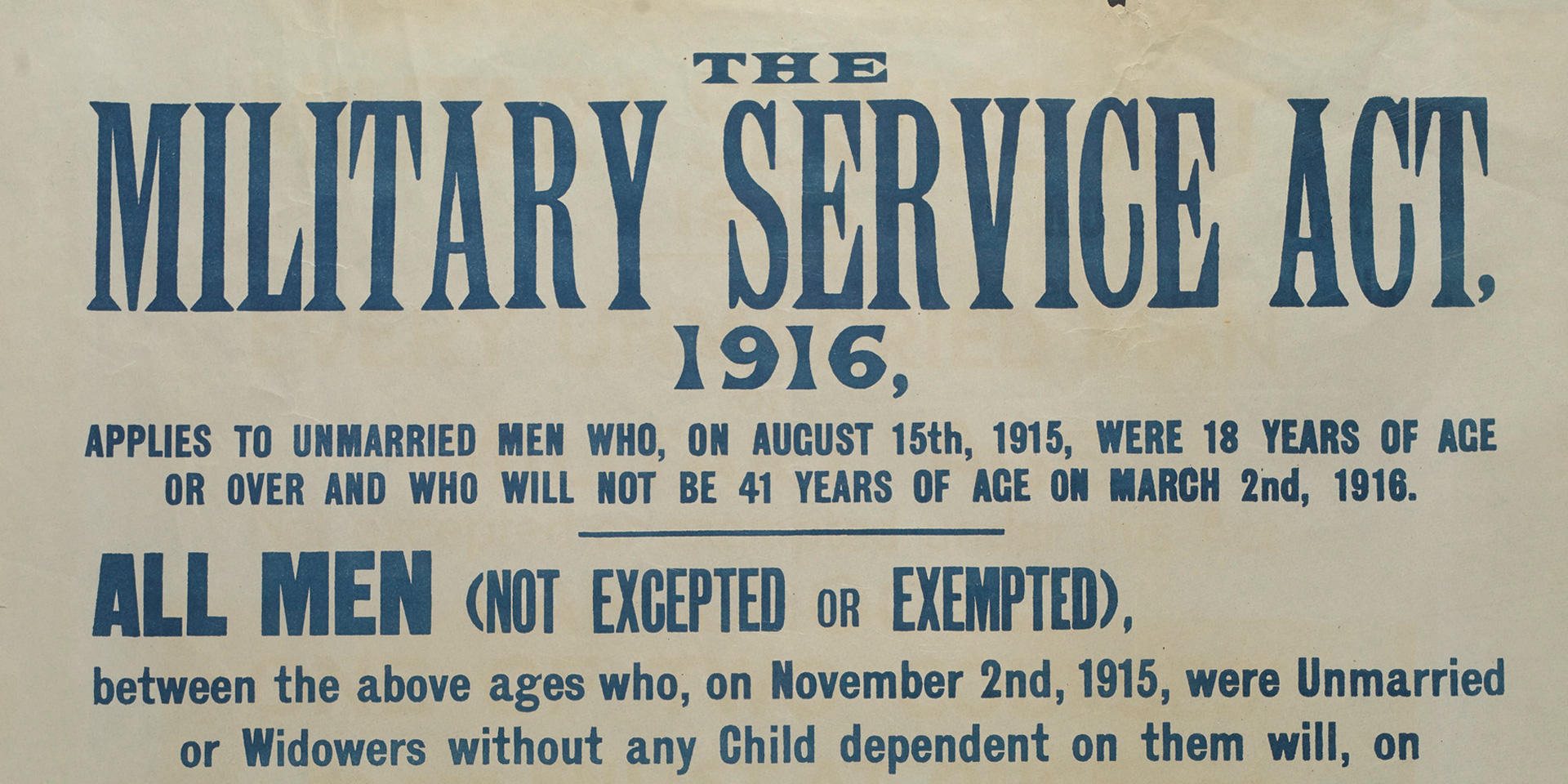 The Military Service Act 1916