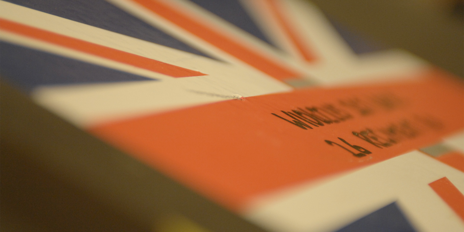 Photograph of a Union Flag