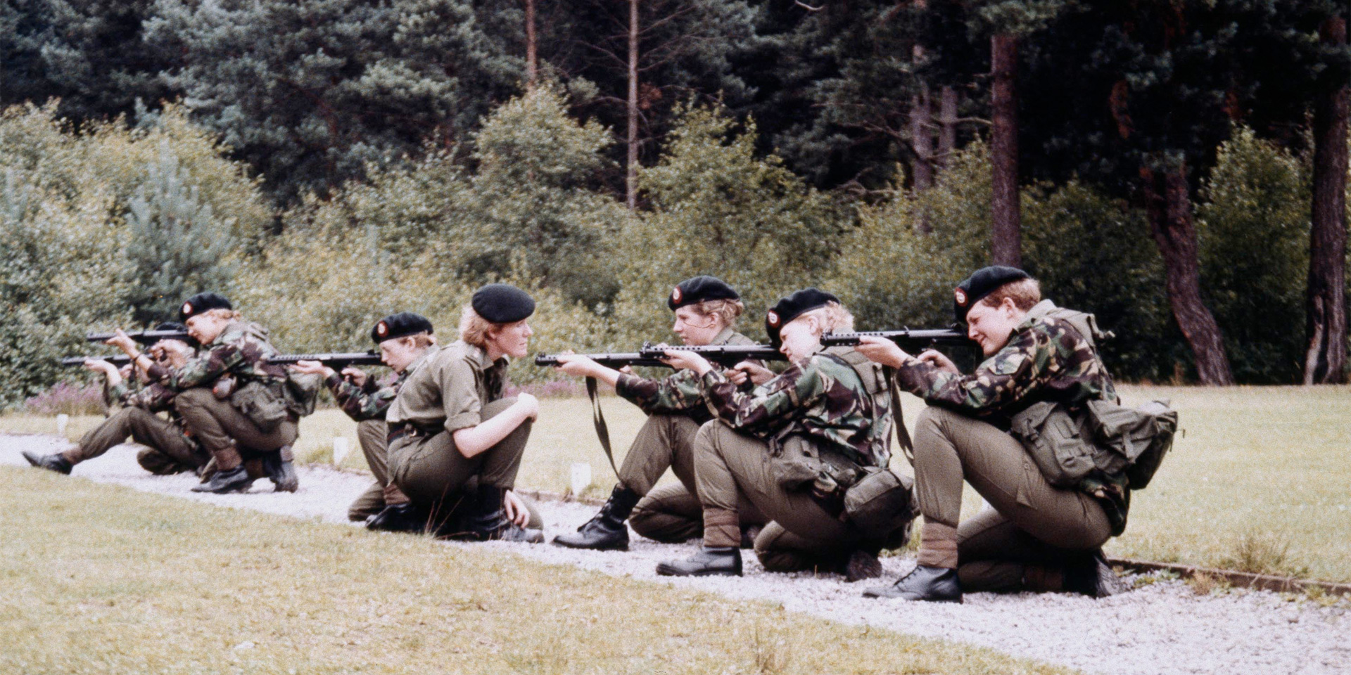 Skill at arms training, Women's Royal Army Corps, 1989