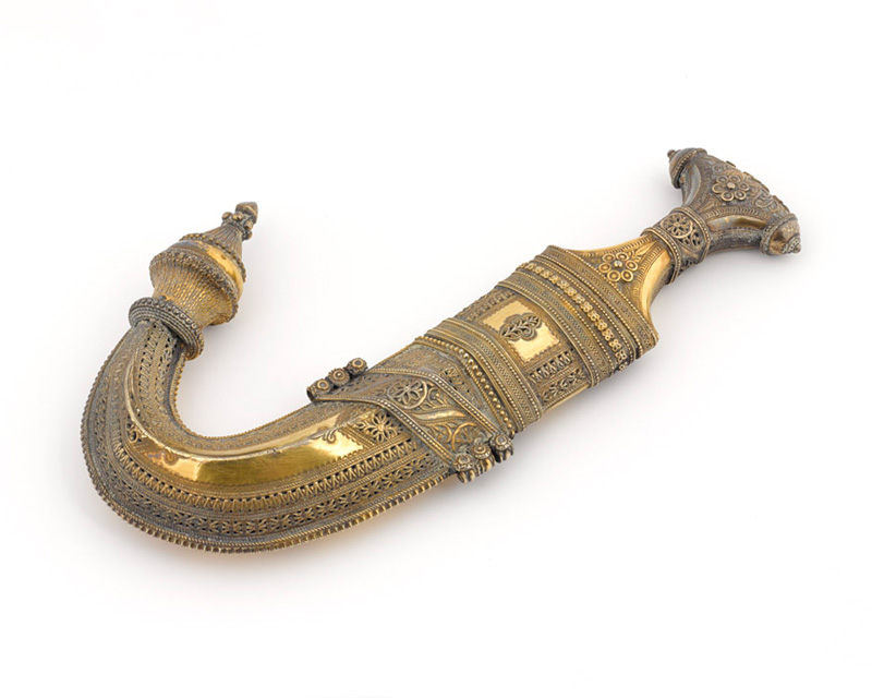 Jambiya dagger presented to Lawrence by Sherif Nasir, Feisal’s cousin, after the Arab capture of Aqaba on 6 July 1917 
