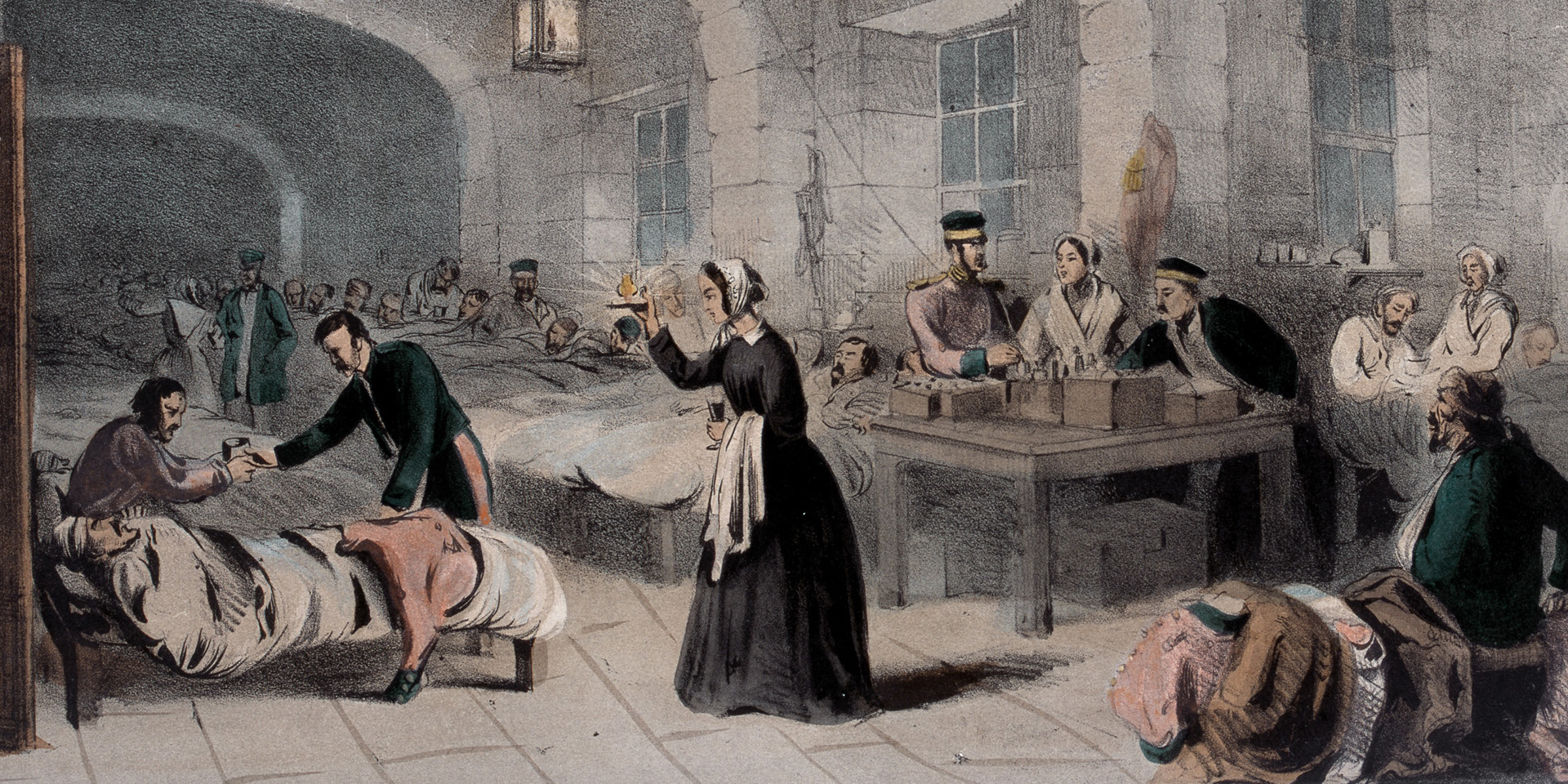 Florence Nightingale in the Military Hospital at Scutari, 1855