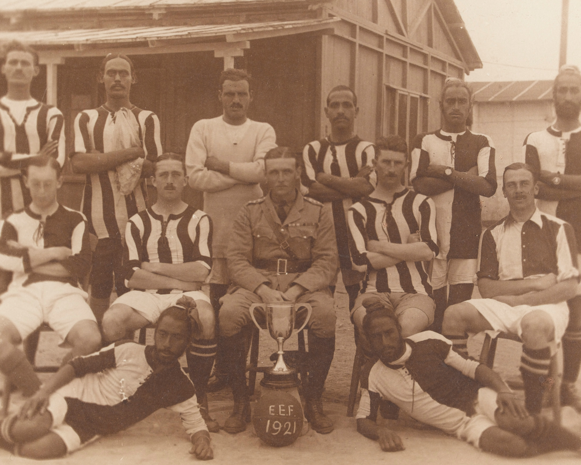Football team from the 52nd Sikhs (Frontier Force), 1921