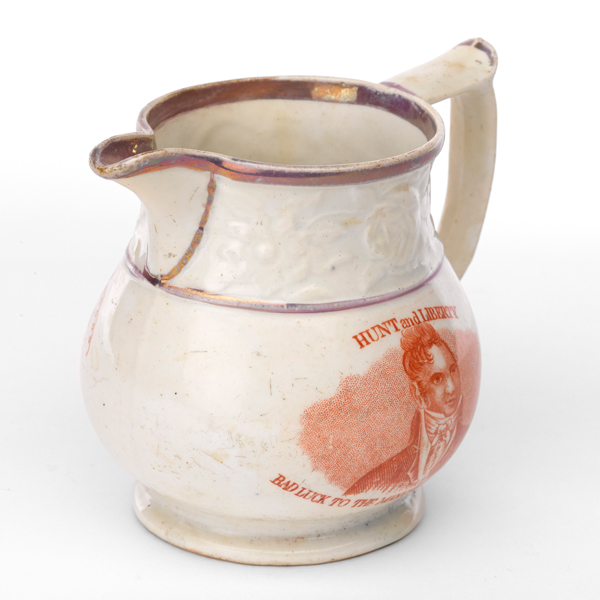 Jug commemorating the Peterloo Massacre, 1819