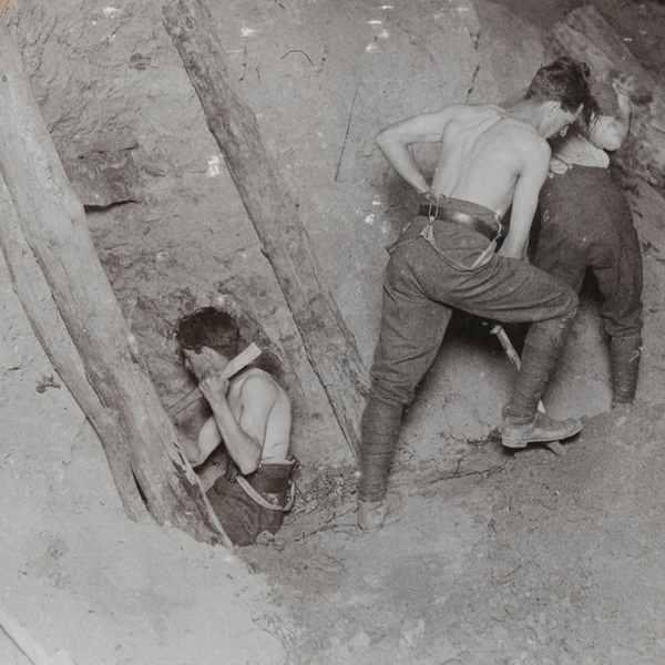 Royal Engineers mining under Messines Ridge, 1917