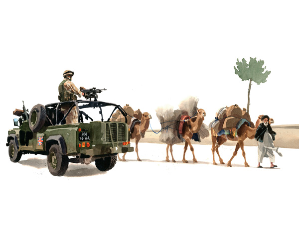 Camels, Helmand, 2006 by Matthew Cook