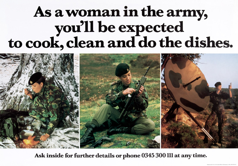 WRAC recruitment poster, 1990