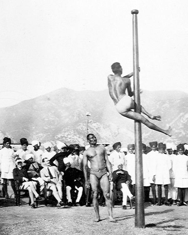 Members of 2nd Battalion, 5th Mahratta Light Infantry, playing Malkam, 1937