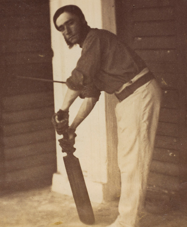An Ordnance Corps officer takes guard, 1858