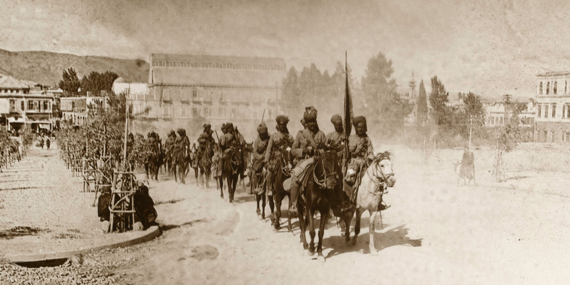 9th Hodson's Horse march through Damascus, 2 October 1918