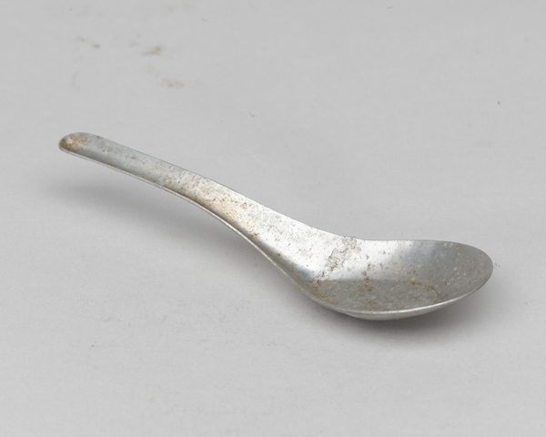 Spoon used in a Chinese prison camp by Private James Wood, The Gloucester Regiment, who was captured at the Battle of Imjin, 1951