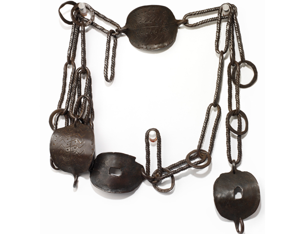 Leg manacles worn by the prisoners of King Theodore of Abyssinia, 1868 