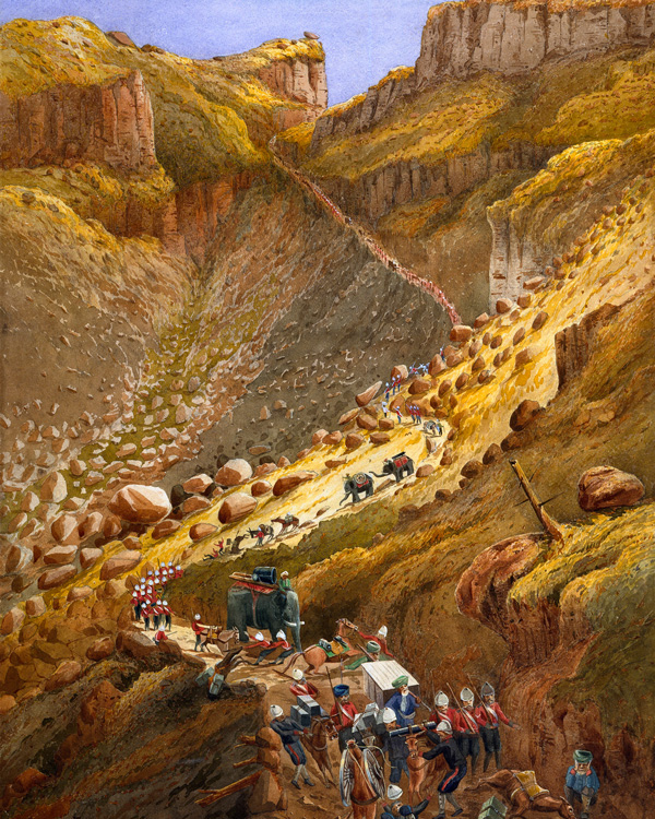 The Chetta Ravine, Abyssinia, 1868